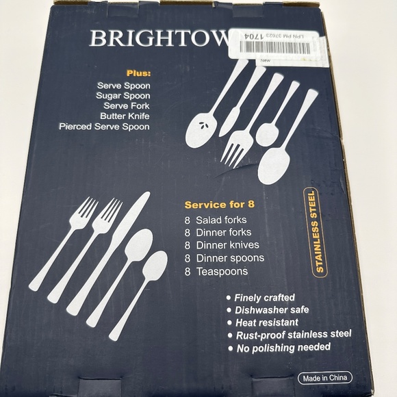 Brightown Silverware Flatware Cutlery Set Stainless Steel 45 Pieces New - Picture 3 of 5